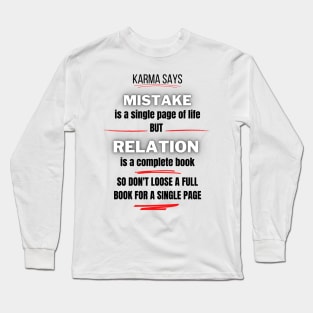 Save Relationship Long Sleeve T-Shirt